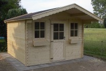 Blockhaus 34 mm 3,00 m x 3,00 m