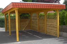 Carport 3,50 m x 6,00 m (Flachdach)