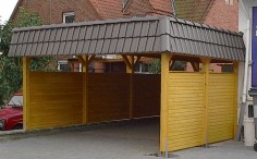 Carport 5,00 m x 11,00 m                                                   (mit integriertem Abstellraum)