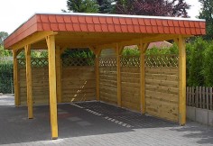 Carport mit Flachdach, 3,50 m x 6,00 m